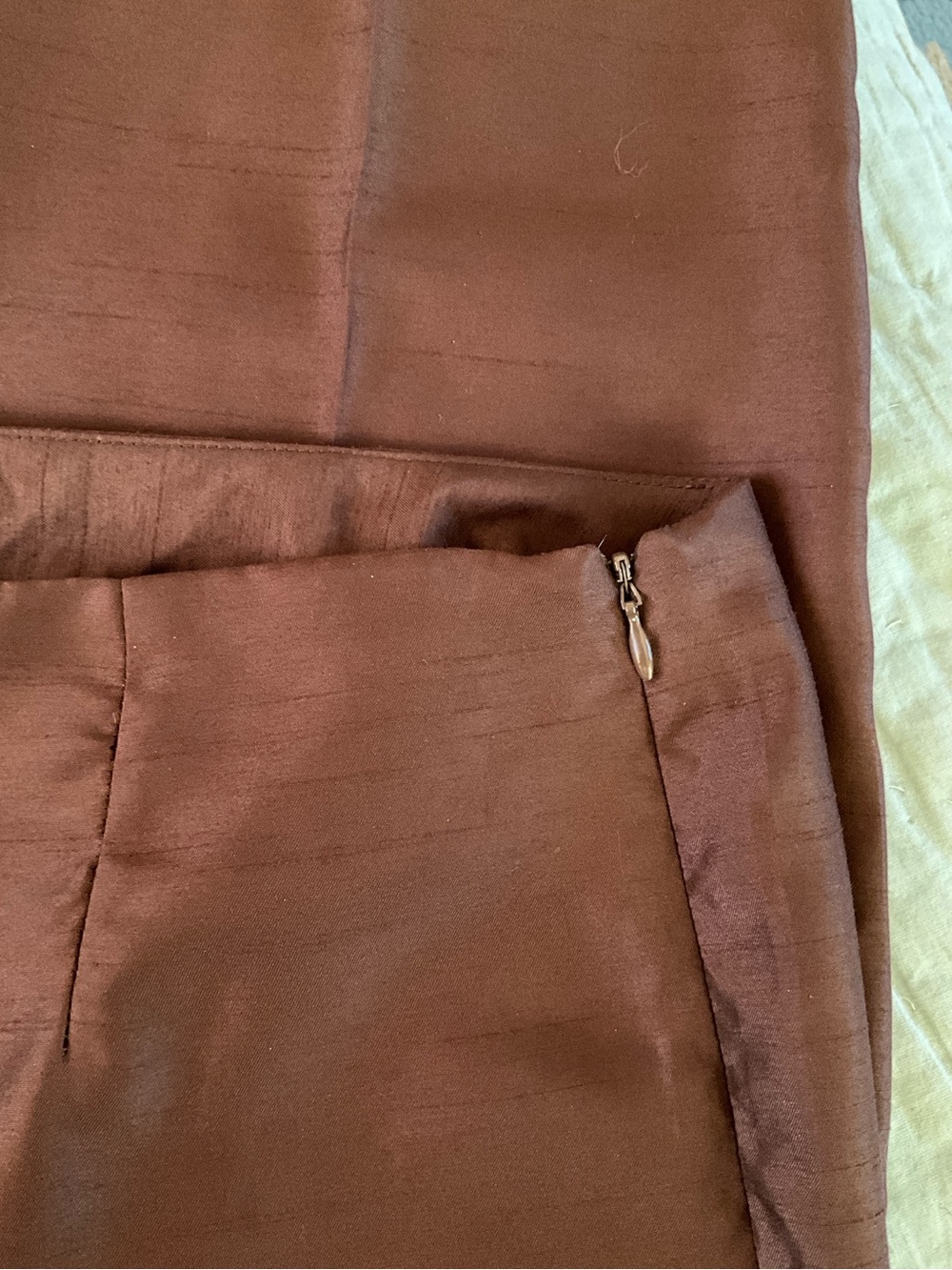 4/$20 Requirements Petite Brown Floral Embroidered Crop Dress Pants Size 10P - Picture 4 of 5